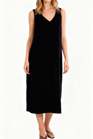 VESTIDO FEMININO LINHO MIDI PITANGA DOCE