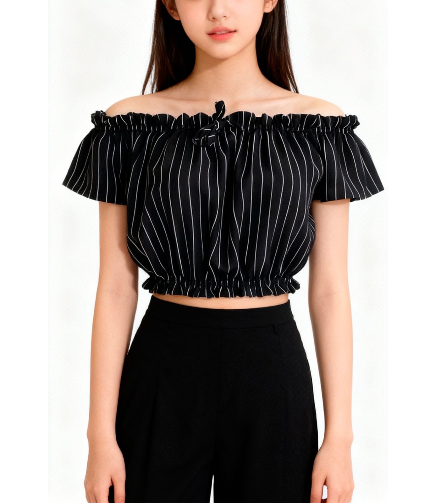 CROPPED JUVENIL OMBRO A OMBRO LUAR CONFECCOES - Imagem 2