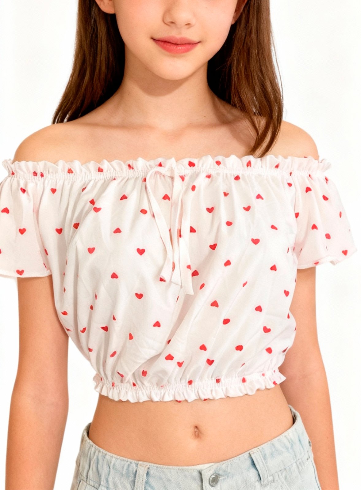 CROPPED JUVENIL OMBRO A OMBRO LUAR CONFECCOES - Imagem 3