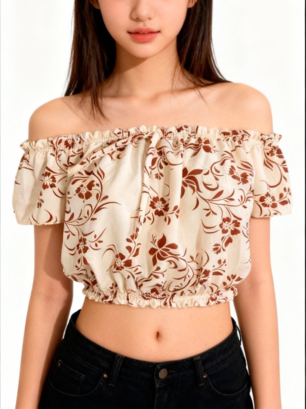 CROPPED JUVENIL OMBRO A OMBRO LUAR CONFECCOES - Imagem 7