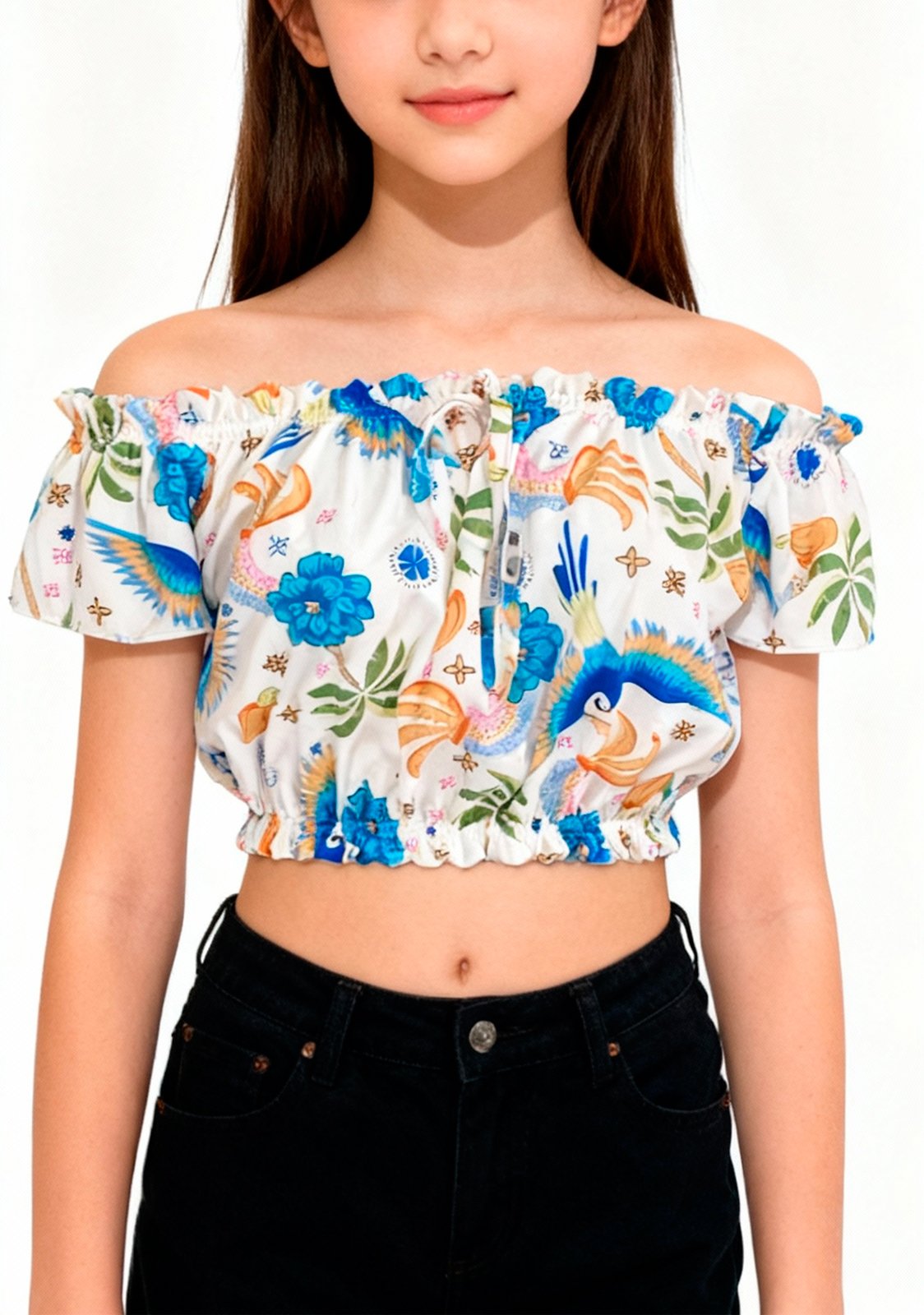 CROPPED JUVENIL OMBRO A OMBRO LUAR CONFECCOES - Imagem 9