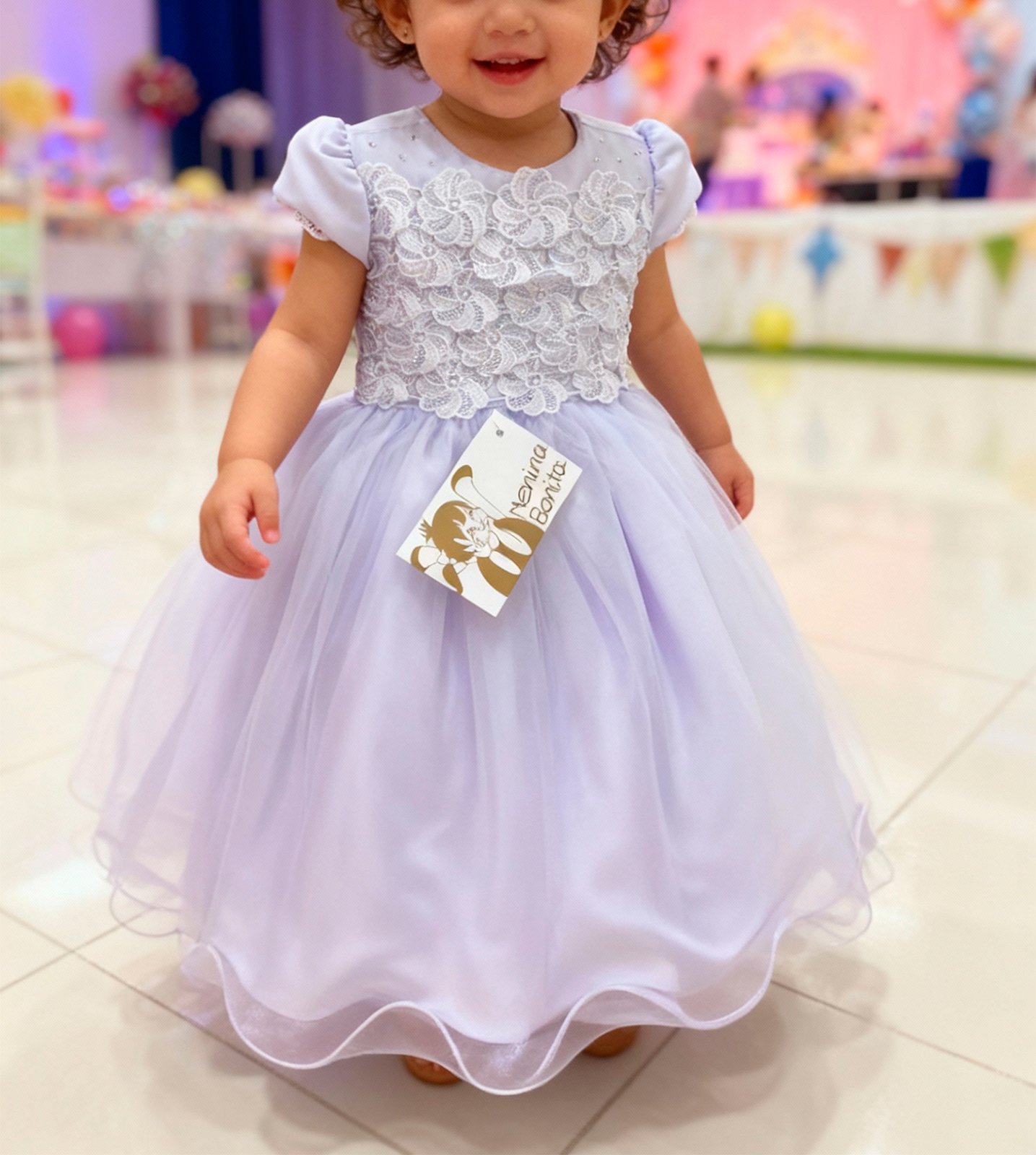 VESTIDO INFANTIL SOCIAL FESTA MENINA BONITA - 2342