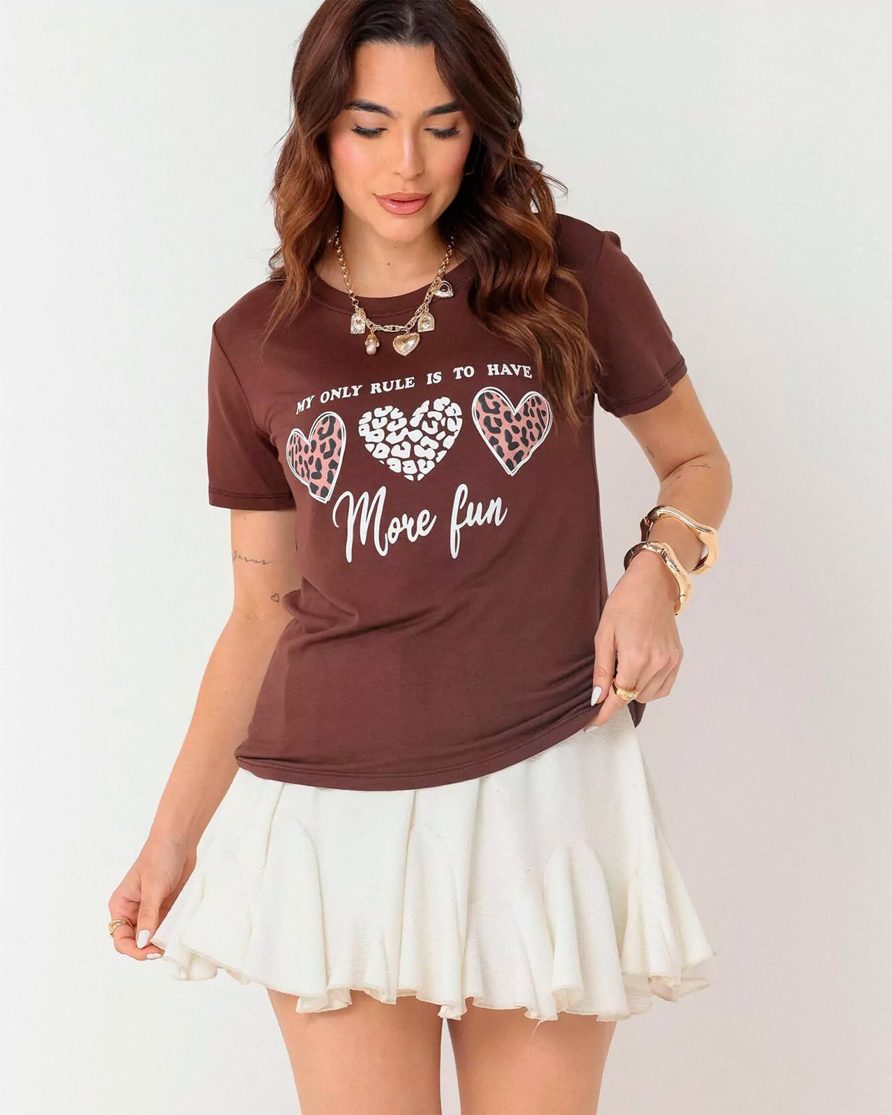 CAMISETA T SHIRT FEMININA GeB BROS MORE FUN