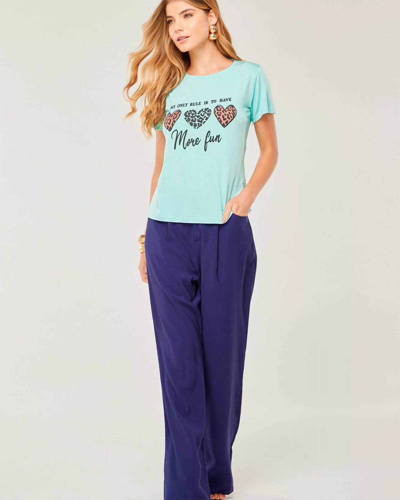 CAMISETA T SHIRT FEMININA GeB BROS MORE FUN - Imagem 3