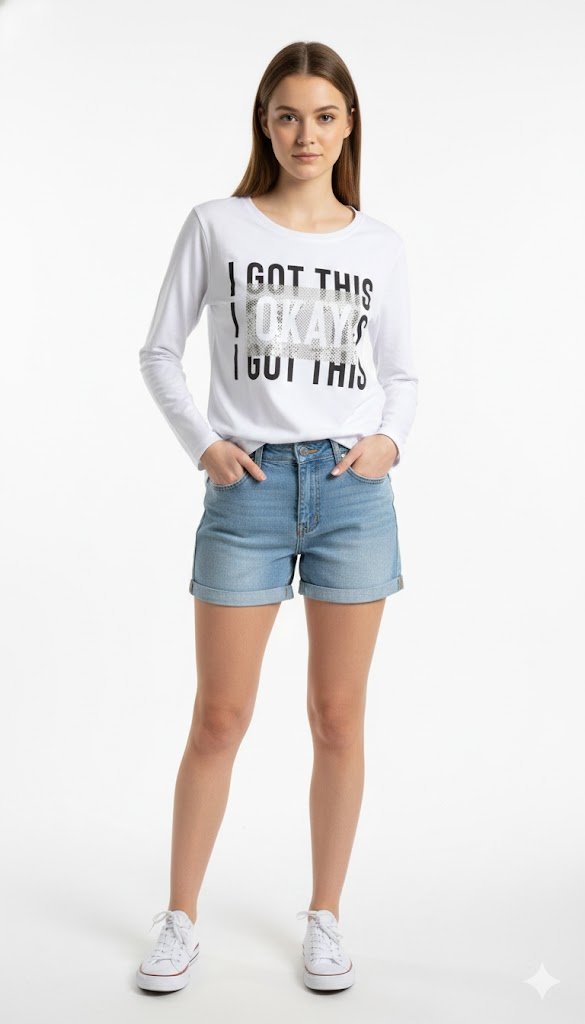 BLUSA MANGA LONGA JUVENIL MENINA ROVITEX 960748 - Imagem 2