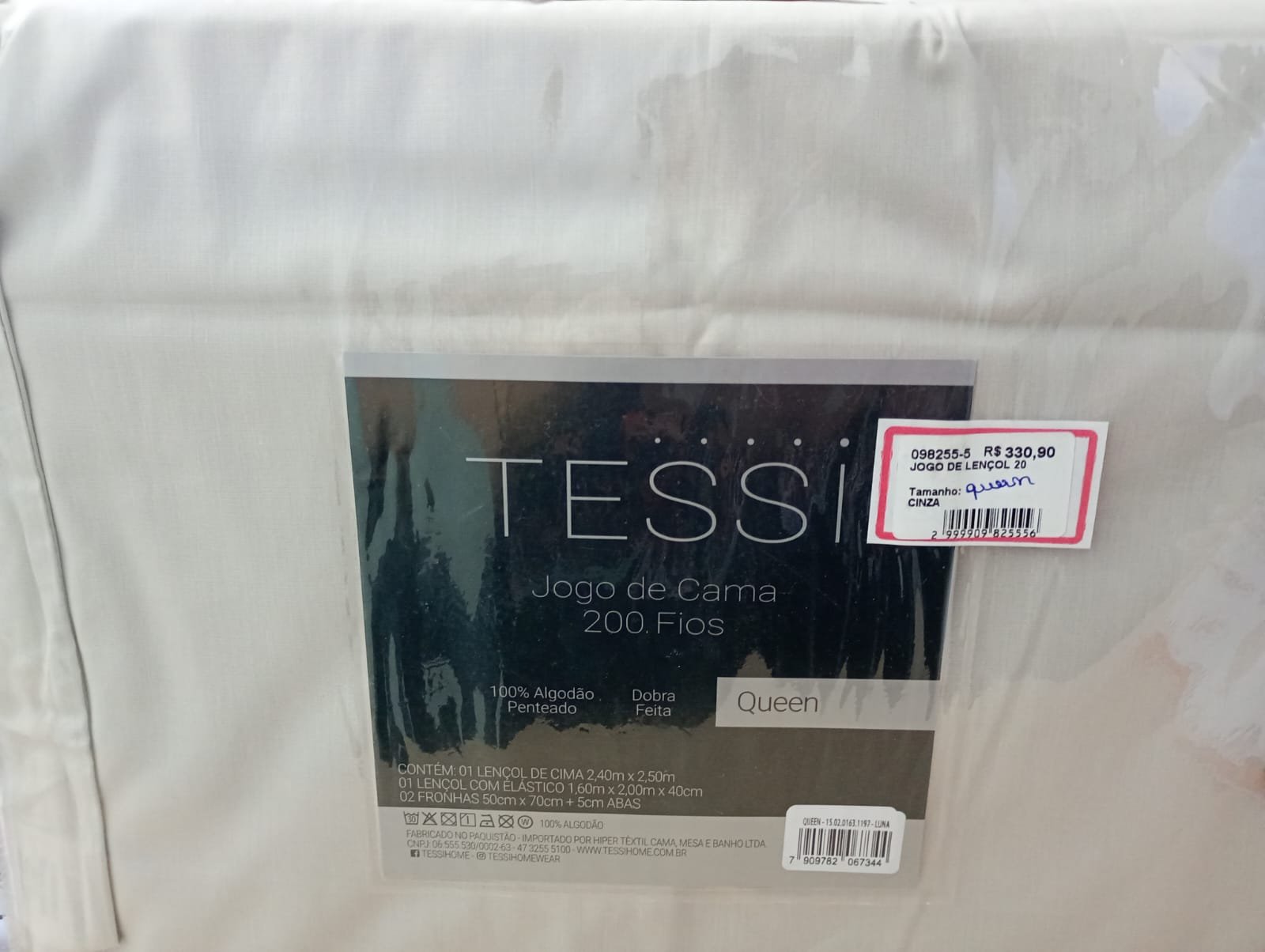 Jogo de Cama Queen Tessi 4 Pecas 200 Fios - Imagem 2