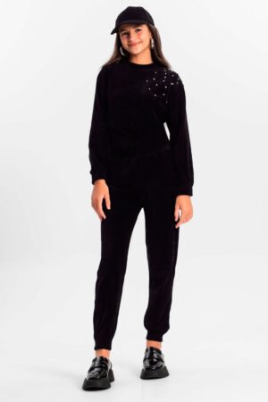 CONJUNTO JUVENIL  BLUSAO COM CALCA JOGGER MINTY - M00348