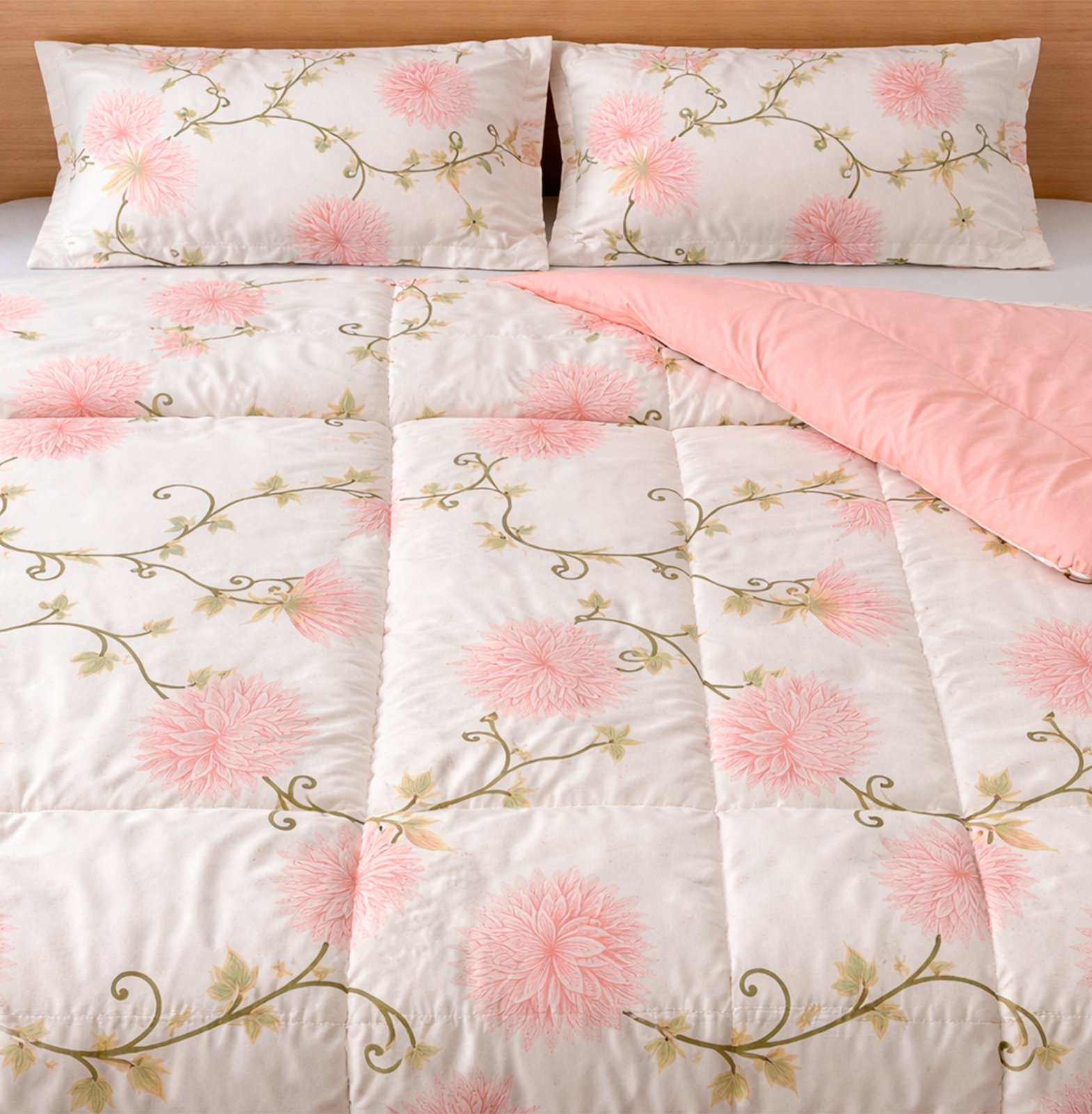 EDREDOM DUPLA FACE SONHOS E MIMOS MALHA 1PC - COD 05 - Imagem 6