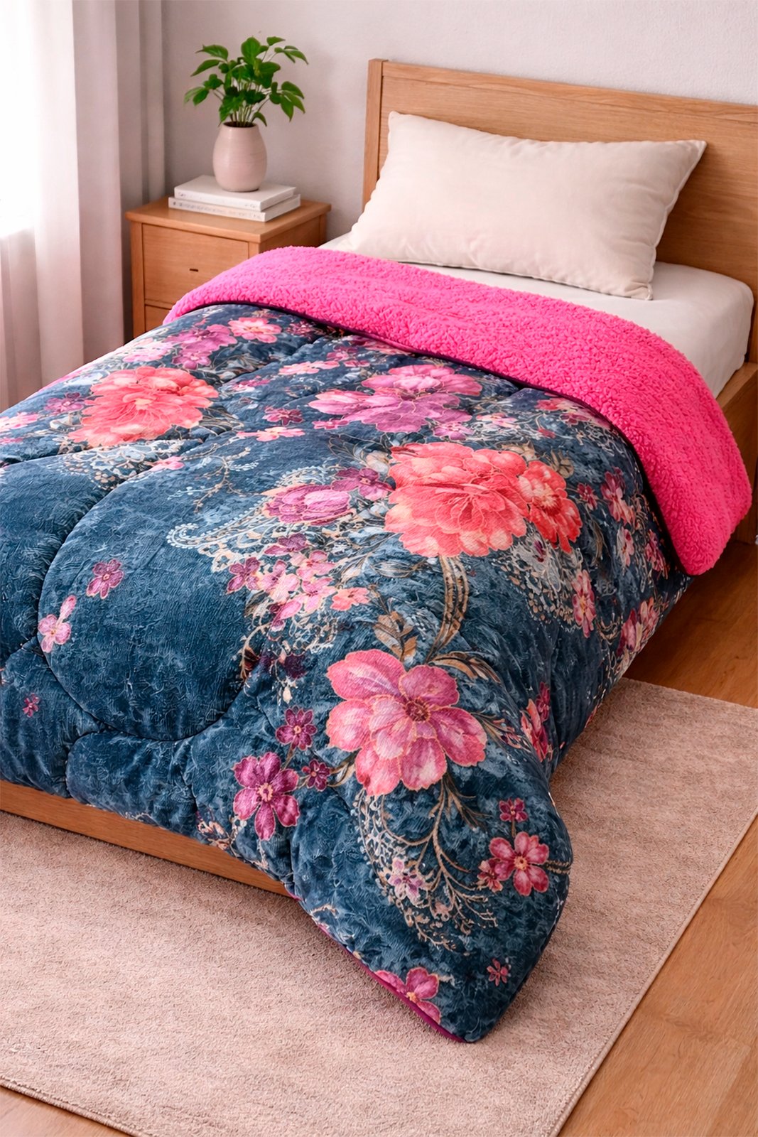 COBERDROM PLUSH + SHERPA SOLTEIRO SONHOS MIMOS - COD 200