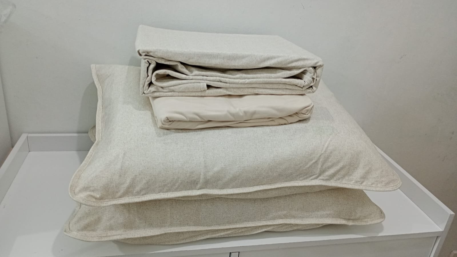 JOGO DE LENCOL CASAL MALHA 100% ALGODAO 4 PECAS SONHOS E MIMOS - Imagem 2