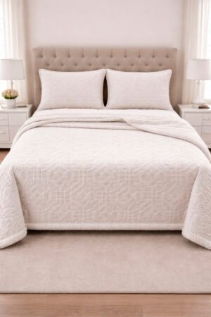 COBRE LEITO MATELASSE DE MALHA CASAL SONHOS E MIMOS 3 PC - COD 740