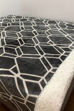 MANTA COM SHERPA DUPLA FACE CASAL TESSI