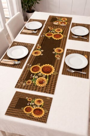 TRILHO E JOGO AMERICANO 6 PCS CRIAR ENXOVAIS