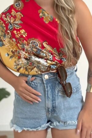 Lenco Flor Cetim Bandana Top Echarpe Faixa