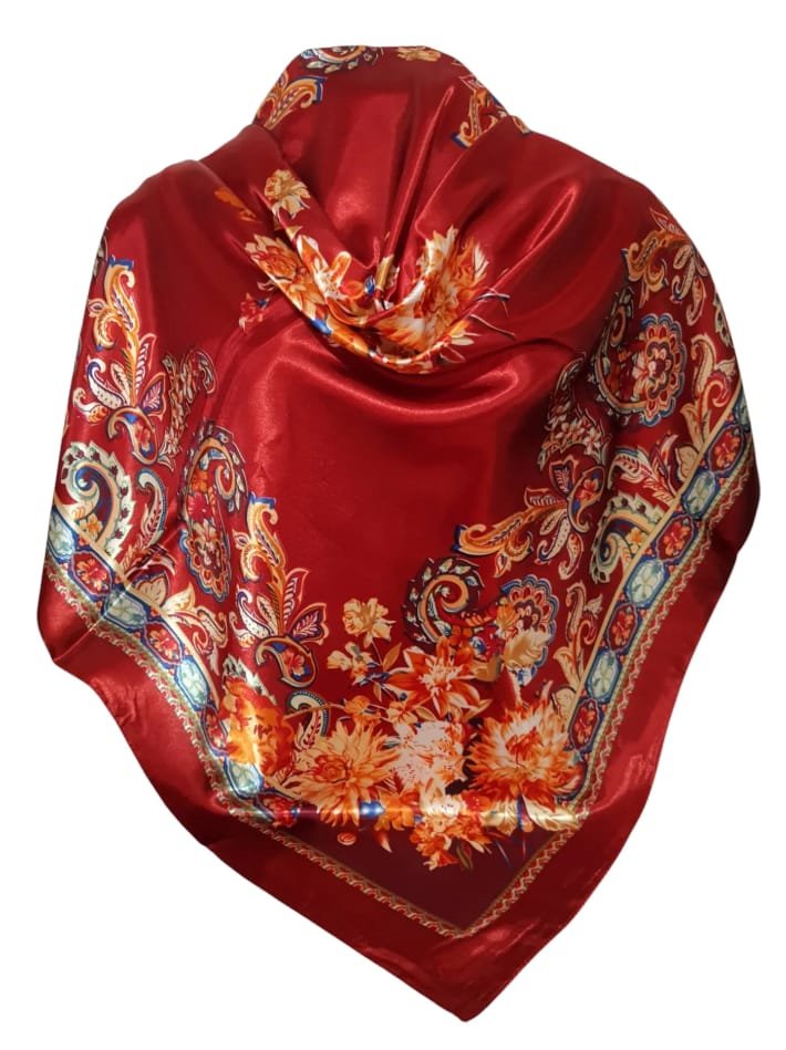 Lenco Flor Cetim Bandana Top Echarpe Faixa - Imagem 5