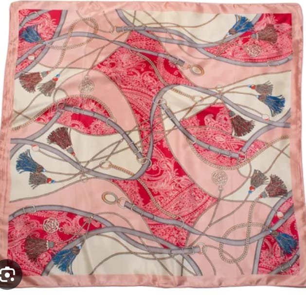 Lenco Flor Cetim Bandana Top Echarpe Faixa - Imagem 6