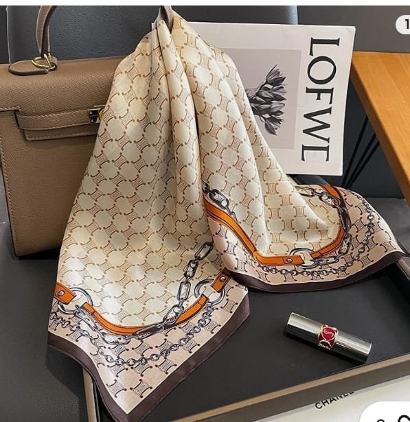 Lenco Flor Cetim Bandana Top Echarpe Faixa - Imagem 8