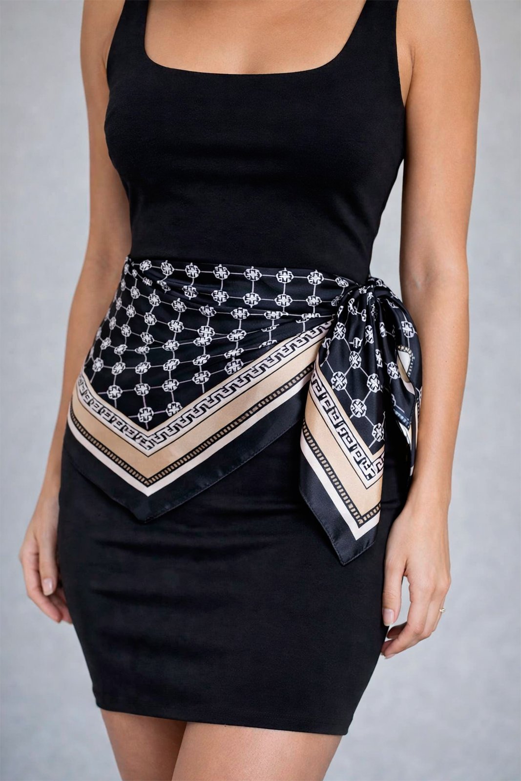 Lenco Flor Cetim Bandana Top Echarpe Faixa - Imagem 9