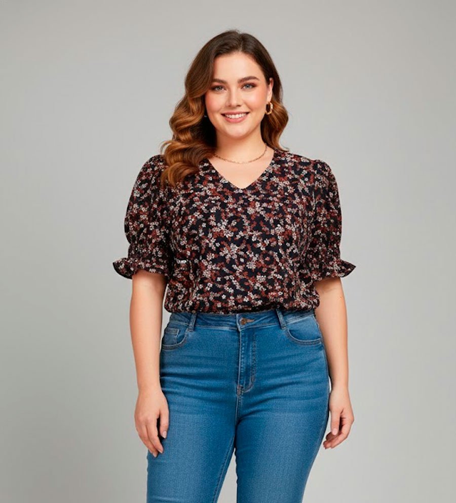 BLUSA ESTAMPADA TECIDO PLANO ROSSMODAS1 - Imagem 3