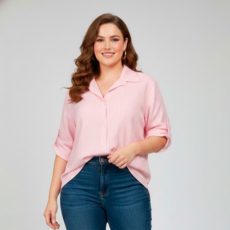CAMISA FEMININA PLUS SIZE