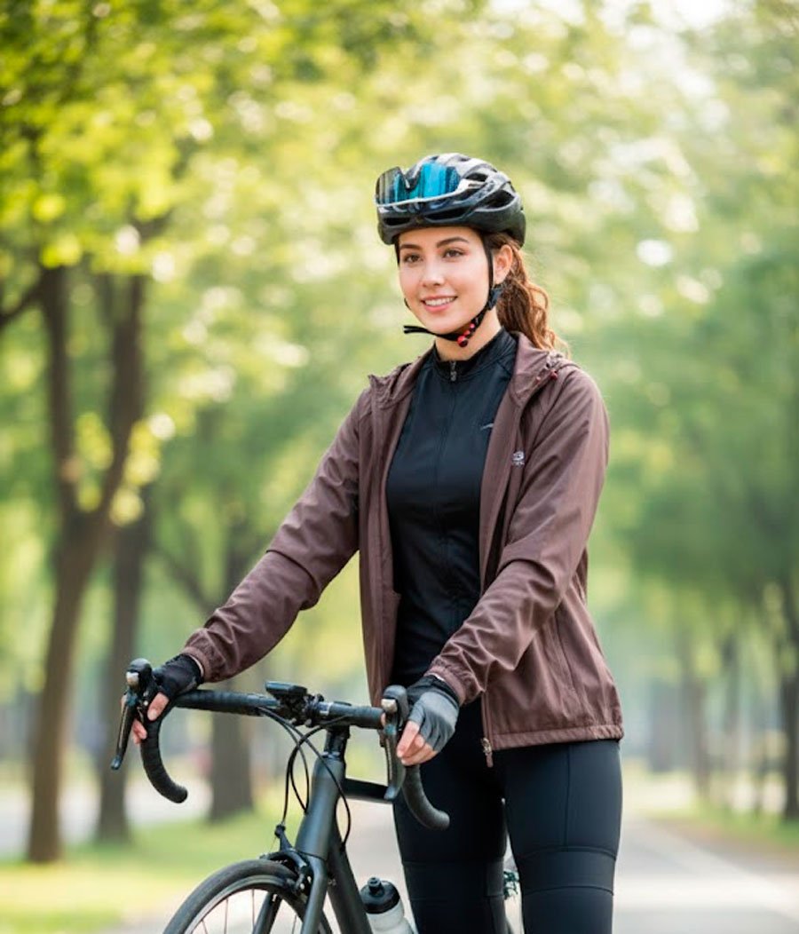 jaqueta feminina manga longa capuz Esportiva de Alta Elasticidade