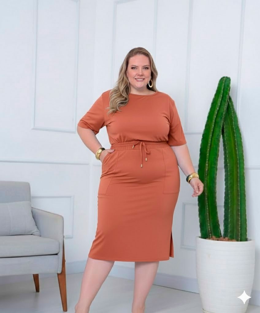 Conjunto Moletinho Feminina De Saia E Blusa Manga Curta - Imagem 7