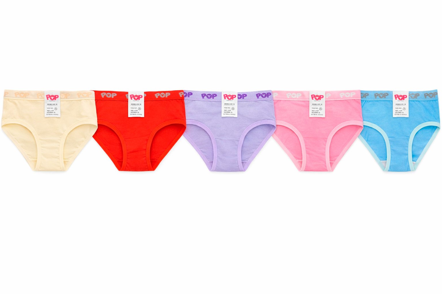 CALCINHA TANGA LARGA INFANTIL POP MODA INTIMA - Imagem 18