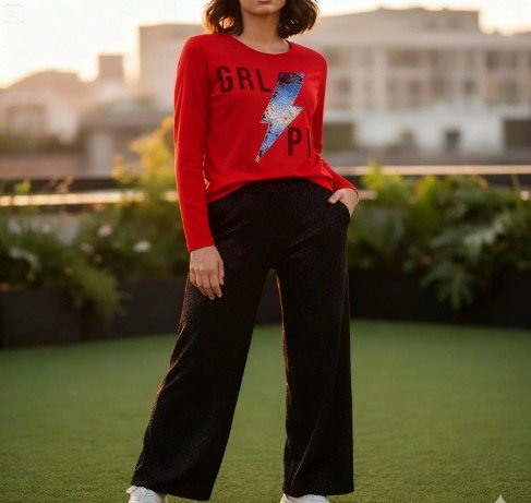 BLUSA MANGA LONGA JUVENIL MENINA ROVITEX 6153623 - Imagem 5