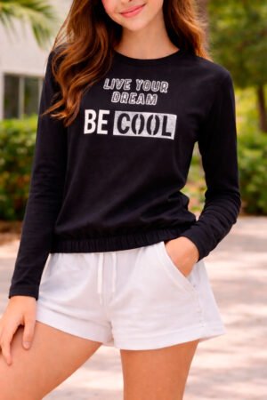 BLUSA MANGA LONGA INFANTIL ROLU - 17164.3