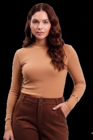 BLUSA CANELADA LUNENDER 0440 PLUS SIZE