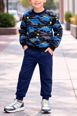 CONJUNTO INFANTIL MOLETOM ROVITEX DINO - 3021792