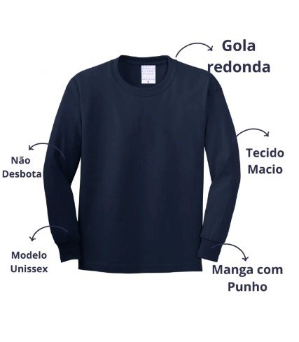 BLUSA MANGA LONGA BASICA JUVENIL ROVITEX - 920393