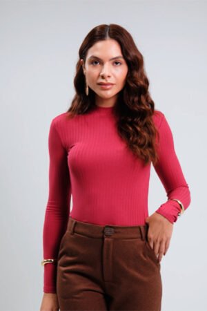 BLUSA MALHA CANELADO TRACY LUNENDER - 00342