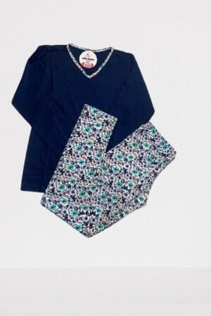 CONJUNTO ENCANTO PIJAMAS LEGGING - M MARINHO FLORAL - 0420040122