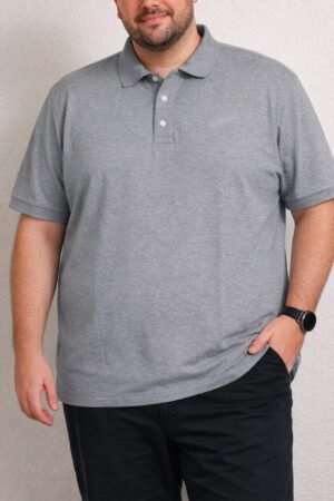 CAMISETA POLO MALHA PERUANA PLUS SIZE MASCULINA