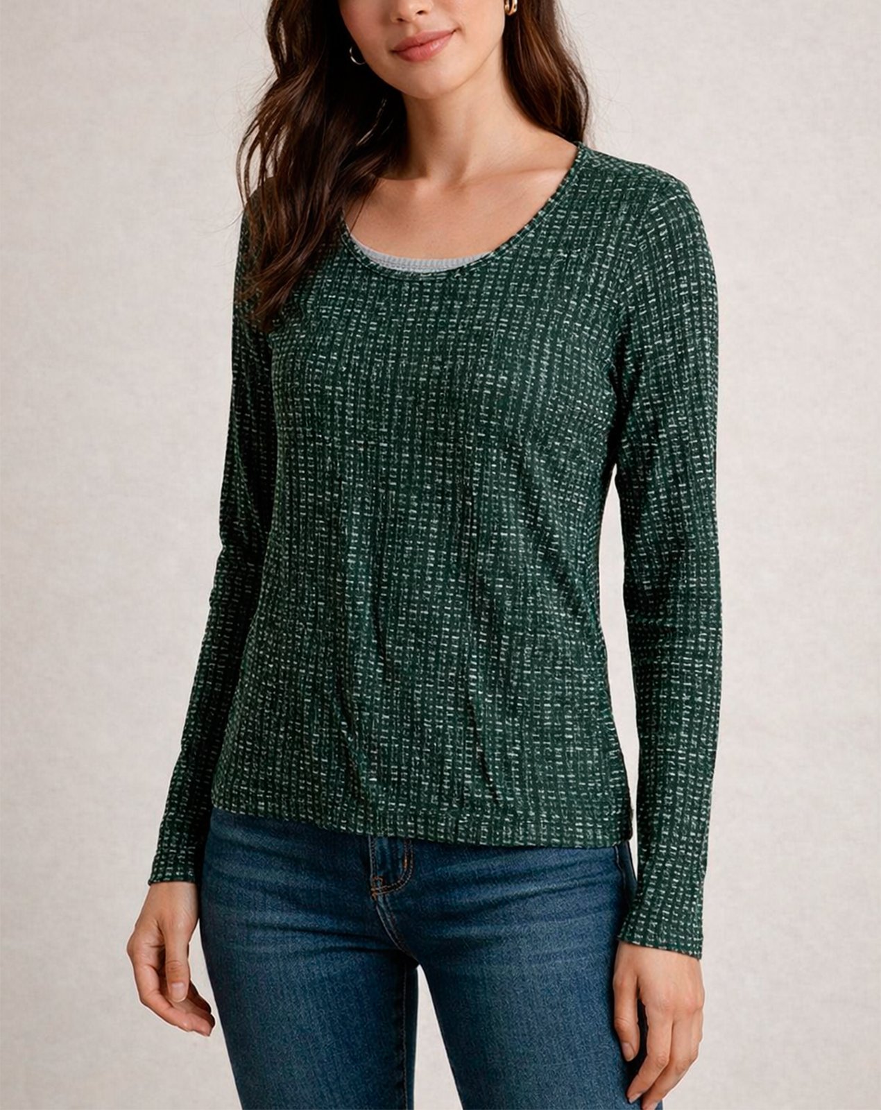 BLUSA MANGA LONGA FEMININA LUNENDER - 67730