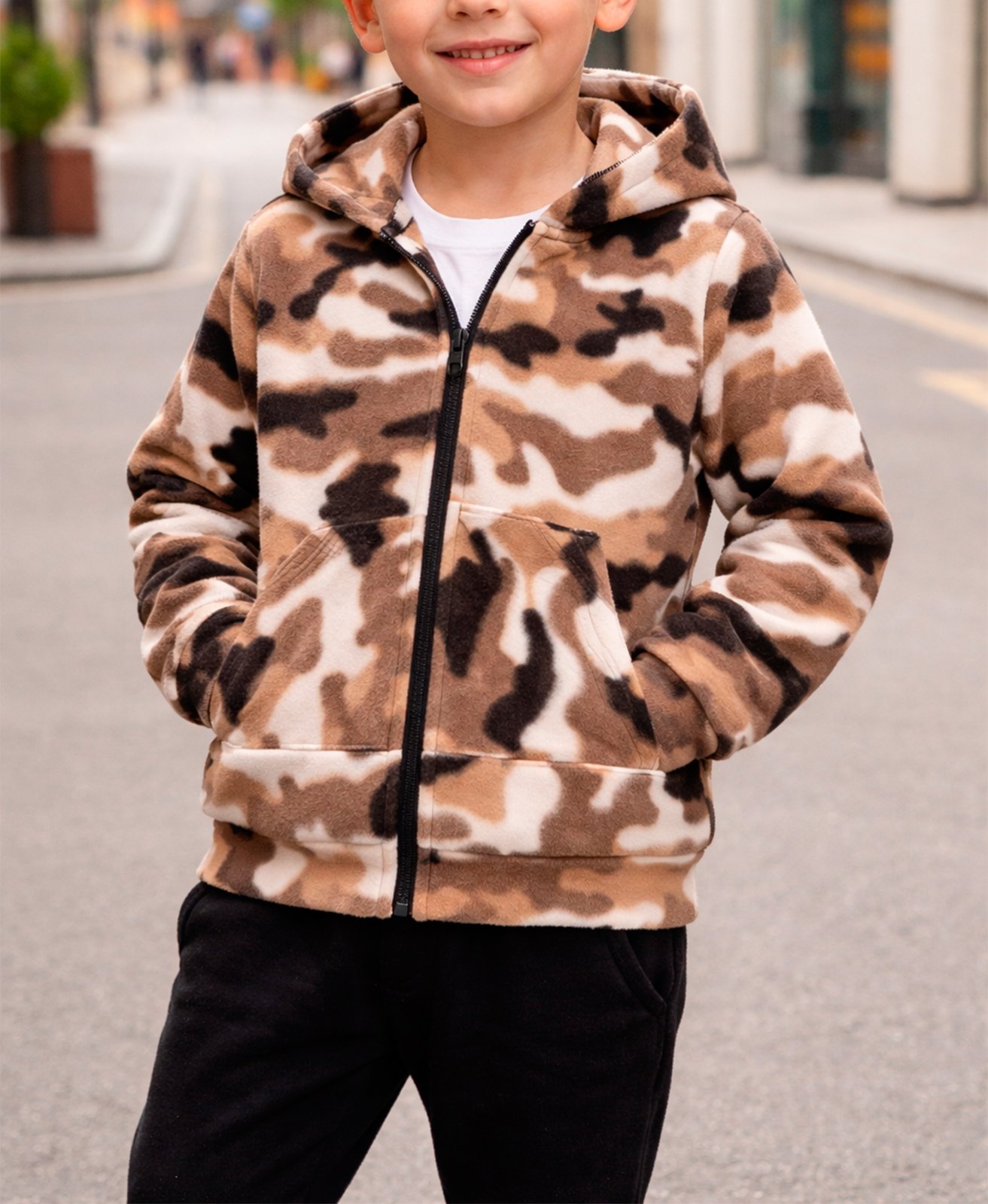 JAQUETA C/CAPUZ INFANTIL SOFT BEYNIS - Imagem 2