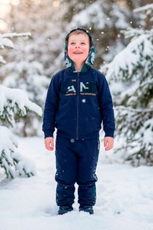 CONJUNTO CASACO COM PAPUZ E CALCA COM PUNHO 3019712