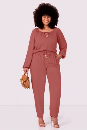 BLUSA MANGA LONGA FEMIININA PLUS SIZE LUNENDER - 65164