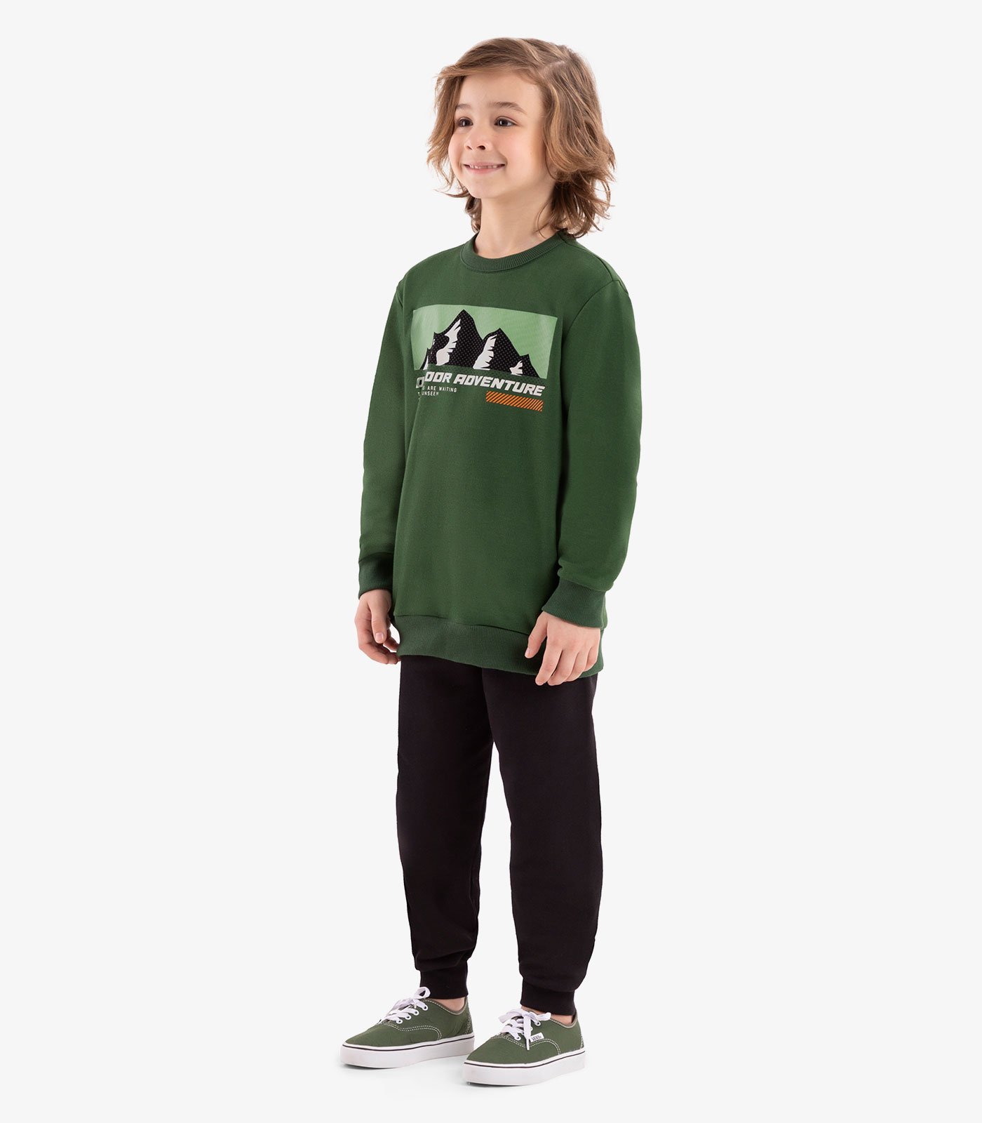 CONJUNTO BLUSAO GOLA REDONDA COM CALCA ROVITEX 3024572