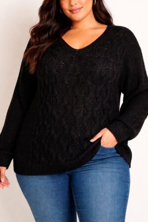 BLUSA FEMININA TRICOT PLUS SIZE GIULIANA MARQUES - GM 779