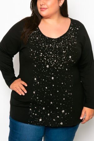 BLUSA MANGA LONGA FEMININA PLUS SIZE SAPO VERDE