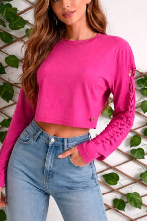 CROPPED MANGA LONGA FEMININO BIAMAR - 232.10848