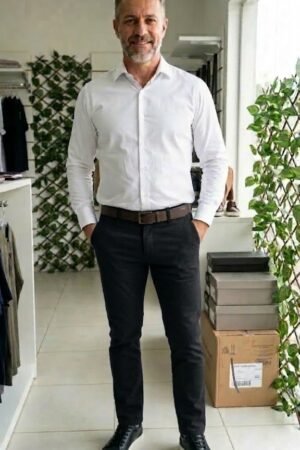 Calca Sarja Masculina Alfaiataria Sport Fino Bolso Faca PACO 30450047