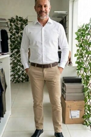 Calca Sarja Masculina Alfaiataria Sport Fino Bolso Faca PACO  30450047  PRETO 38