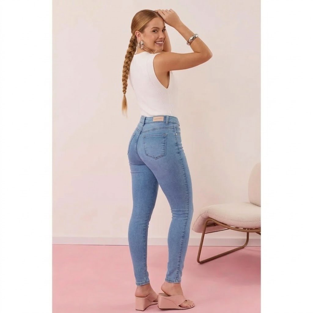 CALCA JEANS LUNENDER SKINNY J6775 - Azul Claro - Imagem 2