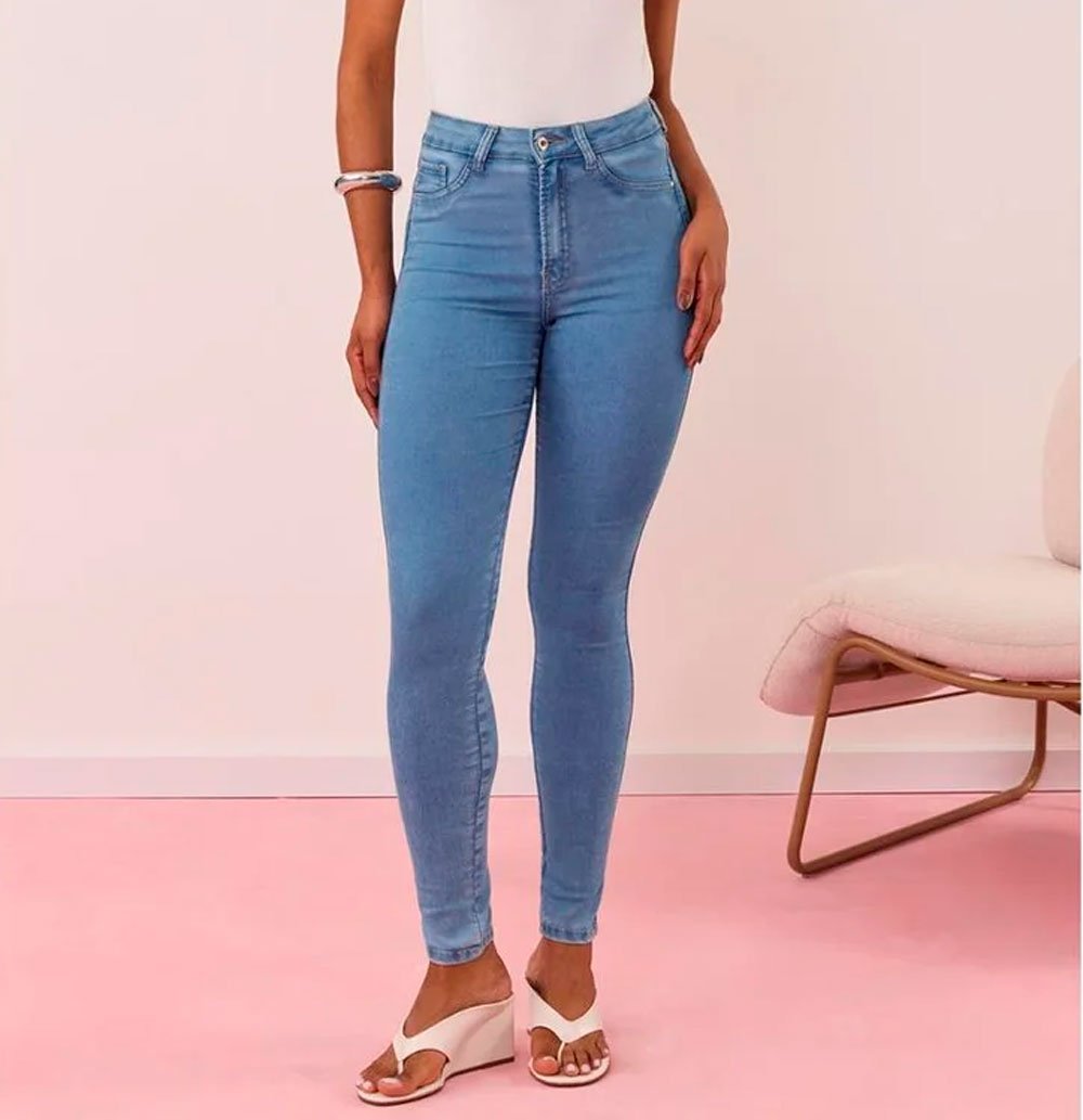 CALCA JEANS LUNENDER SKINNY J6775 - Azul Claro
