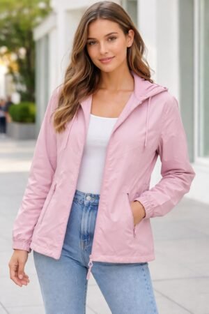 JAQUETA CORTA VENTO COM FORRO   FEMENINA