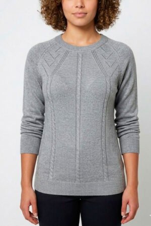 Blusa Feminina Sueter  Modal Gola Redonda Estampada