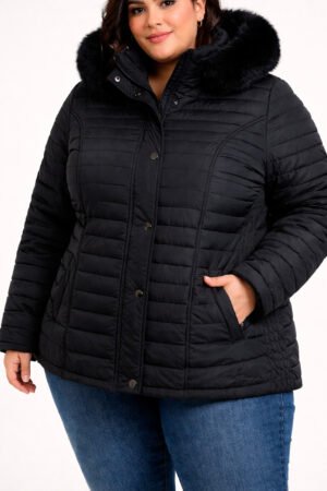 JAQUETA FEMININA FORRADA PLUS SIZE SAFIRA CLASSIC - 9991